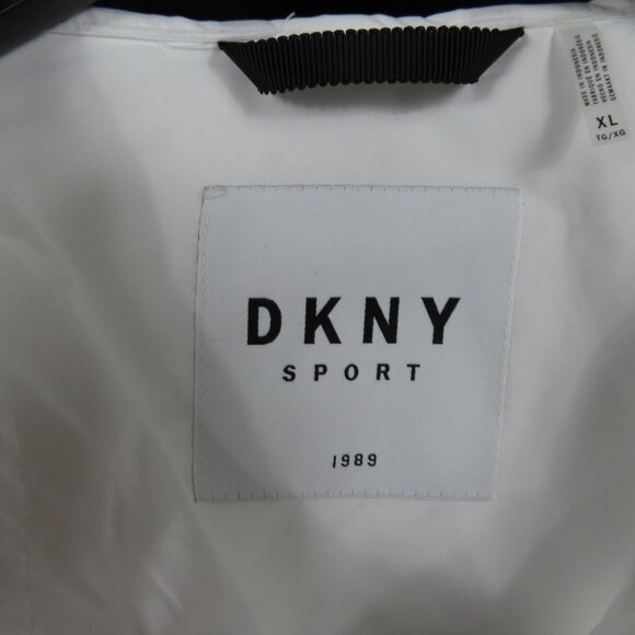 DKNY White and Gray Windbreaker Jacket Sz. XL - Picture 6 of 16